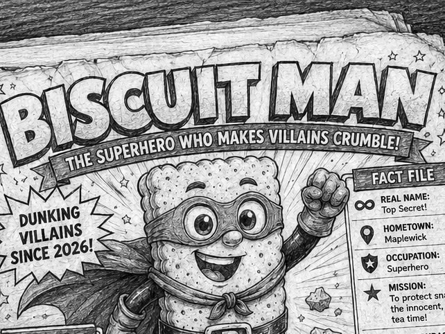 biscuit man comic
